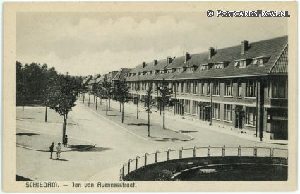 ansichtkaart: Schiedam, Jan van Avennesstraat
