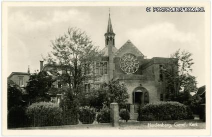 ansichtkaart: Hardenberg, Geref. Kerk