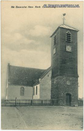 ansichtkaart: Callantsoog, 16e Eeuwsche Herv. Kerk