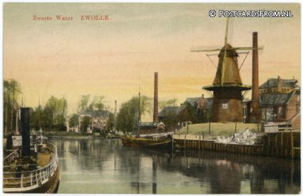 ansichtkaart: Zwolle, Zwarte Water