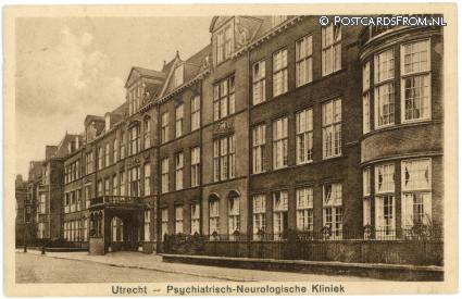 ansichtkaart: Utrecht, Psychiastrisch-Neurologische Kliniek