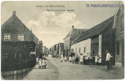 ansichtkaart: Meerkerk, Gorinchemsche straat