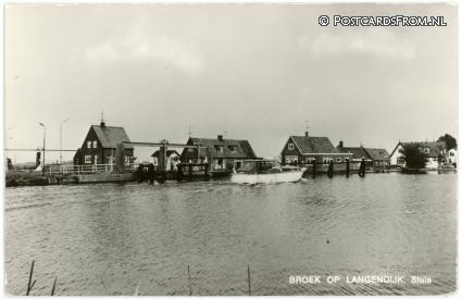 ansichtkaart: Broek op Langedijk, Sluis