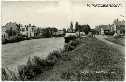 ansichtkaart: Broek op Langedijk, Haven