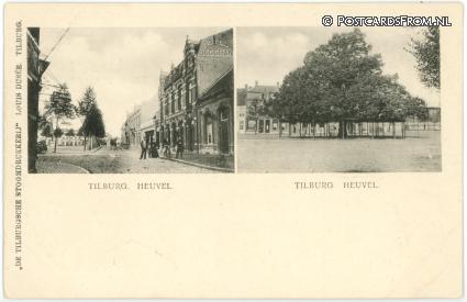 ansichtkaart: Tilburg, Heuvel. Hotel Hegman