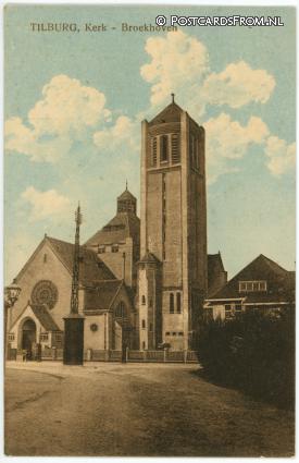 ansichtkaart: Tilburg, Broekhoven. Kerk