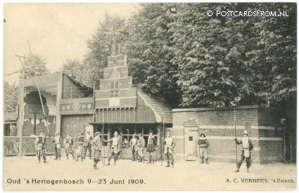 ansichtkaart: 's-Hertogenbosch, Oud 's-Hertogenbosch 9-23 Juni 1909