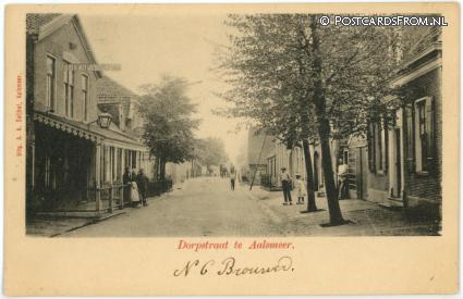 ansichtkaart: Aalsmeer, Dorpstraat. Uitspanning