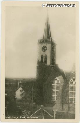 ansichtkaart: Aalsmeer, Ned. Herv. Kerk