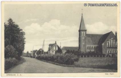 ansichtkaart: Driesum, Ger. Kerk