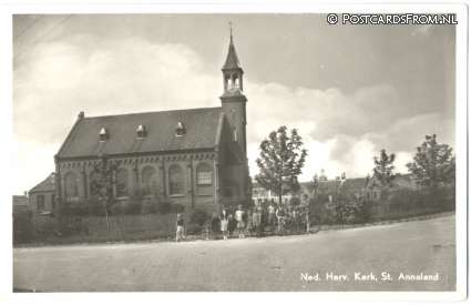 ansichtkaart: Sint Annaland, Ned. Herv. Kerk