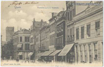 ansichtkaart: Utrecht, Vredenburg b.d. Viestraat