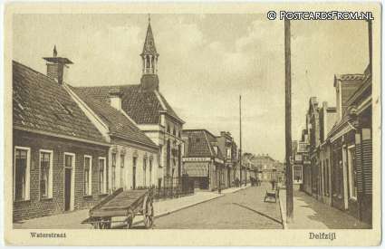 ansichtkaart: Delfzijl, Waterstraat