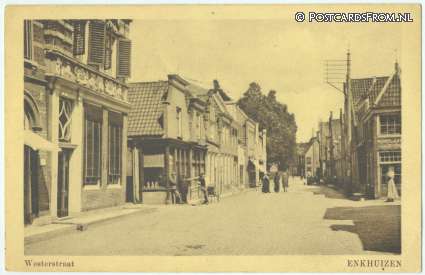 ansichtkaart: Enkhuizen, Westerstraat