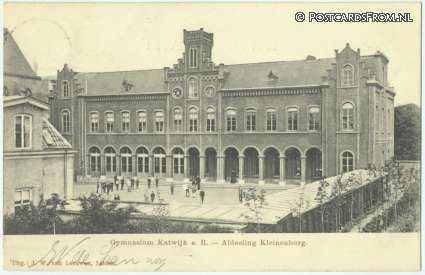 ansichtkaart: Katwijk ad Rijn, Gymnasium. Afdeeling Kleinenburg