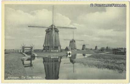 ansichtkaart: Alkmaar, De Zes Wielen