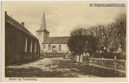 ansichtkaart: Terschelling Hoorn, Kerk