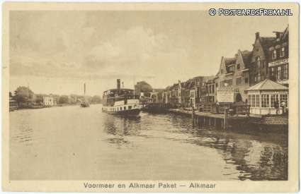 ansichtkaart: Alkmaar, Voormeer en Alkmaar Paket