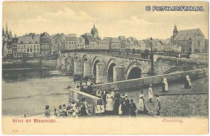 ansichtkaart: Maastricht, Maasbrug