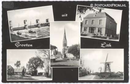 ansichtkaart: Lith, Groeten uit