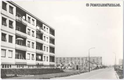 Weesp, Amstellandlaan ansichtkaart: Weesp, Amstellandlaan
