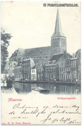 ansichtkaart: Maarssen, Schippersgracht