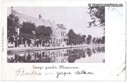 ansichtkaart: Maarssen, Lange gracht