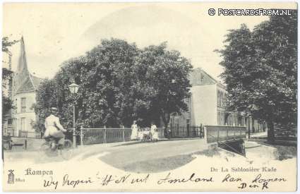ansichtkaart: Kampen, De La Sabloniere Kade