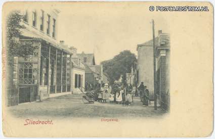 Sliedrecht, Dorpsweg ansichtkaart: Sliedrecht, Dorpsweg