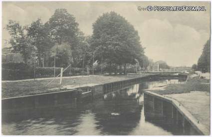 ansichtkaart: Jubbega, Groet uit Jubbega a.d. Vaart