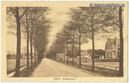 ansichtkaart: Joure, Scheensweg