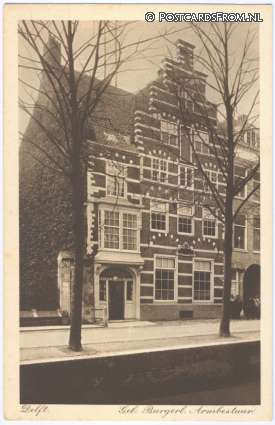 ansichtkaart: Delft, Geb. Burgerl. Armbestuur