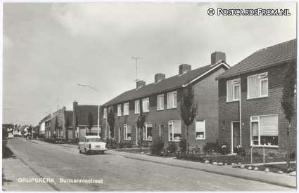ansichtkaart: Grijpskerk, Burmanniastraat