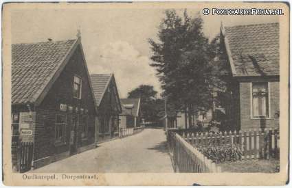 Oudkarspel, Dorpsstraat ansichtkaart: Oudkarspel, Dorpsstraat