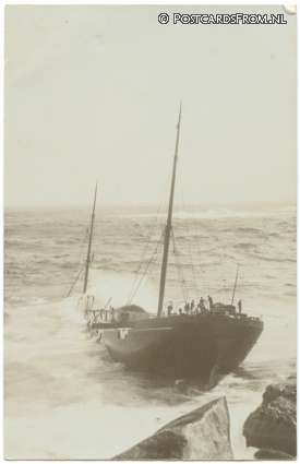 ansichtkaart: --, Zuid-Afrika. Hout Bay. Wreck of the S.S. Maori?