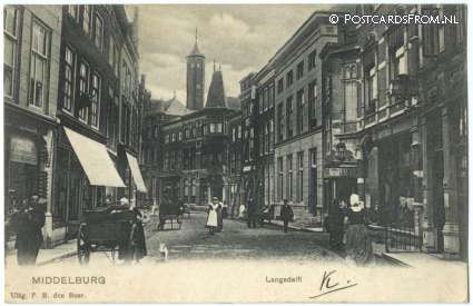 ansichtkaart: Middelburg, Langedelft