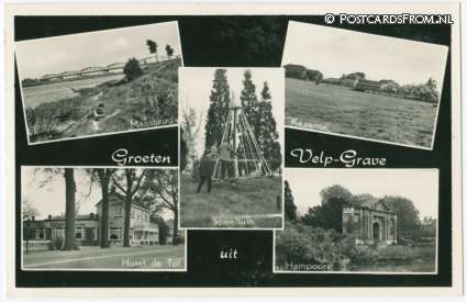 Velp NB, Grave. Groeten uit ansichtkaart: Velp NB, Grave. Groeten uit