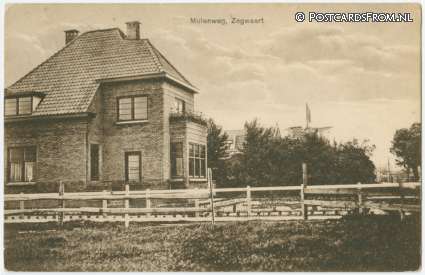 ansichtkaart: Zegwaart, Molenweg