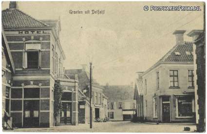 ansichtkaart: Delfzijl, Groeten uit