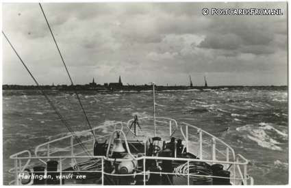 ansichtkaart: Harlingen, vanuit zee