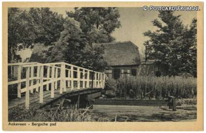 Ankeveen, Bergsche pad ansichtkaart: Ankeveen, Bergsche pad