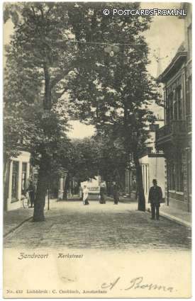 ansichtkaart: Zandvoort, Kerkstraat