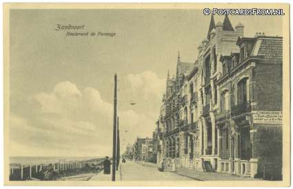 ansichtkaart: Zandvoort, Boulevard de Favange