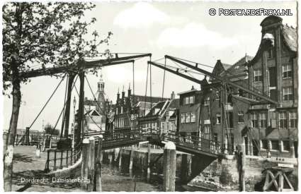 ansichtkaart: Dordrecht, Damiatenbrug