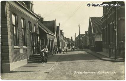 Groot-Ammers, Kerkstraat ansichtkaart: Groot-Ammers, Kerkstraat