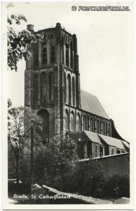 ansichtkaart: Brielle, St. Catharijnekerk