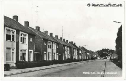 Putte, St. Dionysiusstraat ansichtkaart: Putte, St. Dionysiusstraat