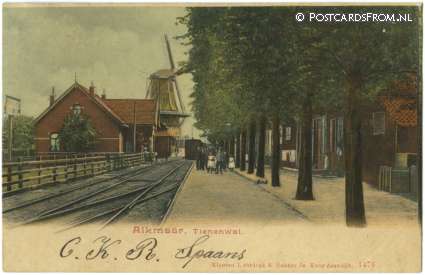 ansichtkaart: Alkmaar, Tienenwal