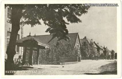 ansichtkaart: Beesd, Achterstraat met Hoefstal