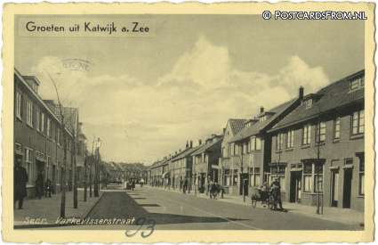 Katwijk aan Zee, Varkevisserstraat ansichtkaart: Katwijk aan Zee, Varkevisserstraat